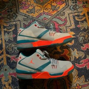 Jordan Kids Sneakers - Gray, Teal, and Orange